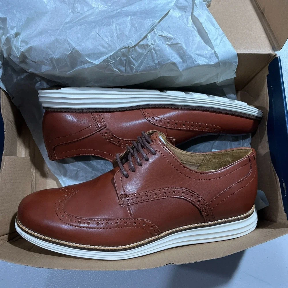 Cole Haan Original Grand Shortwing Oxford Leather Shoes C26471 Woodbury Men 9.5